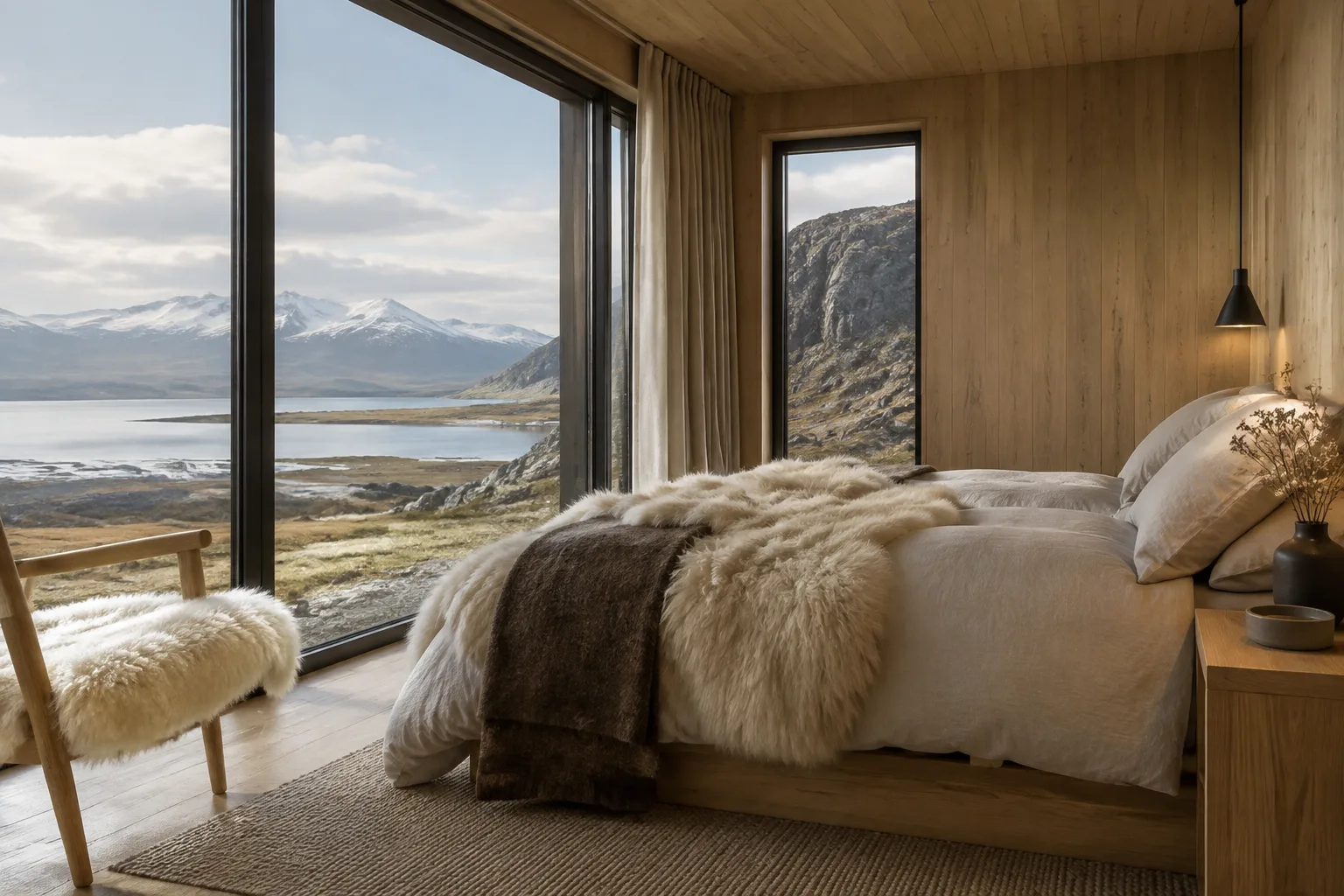 Glacier Cabin – Snowfield Panorama — Mánahlíð (3)