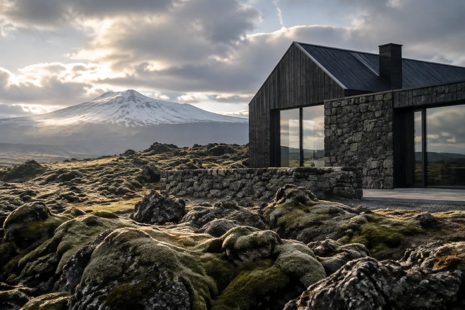 Hekla Cabin – Volcanic Stone Retreat — Mánahlíð