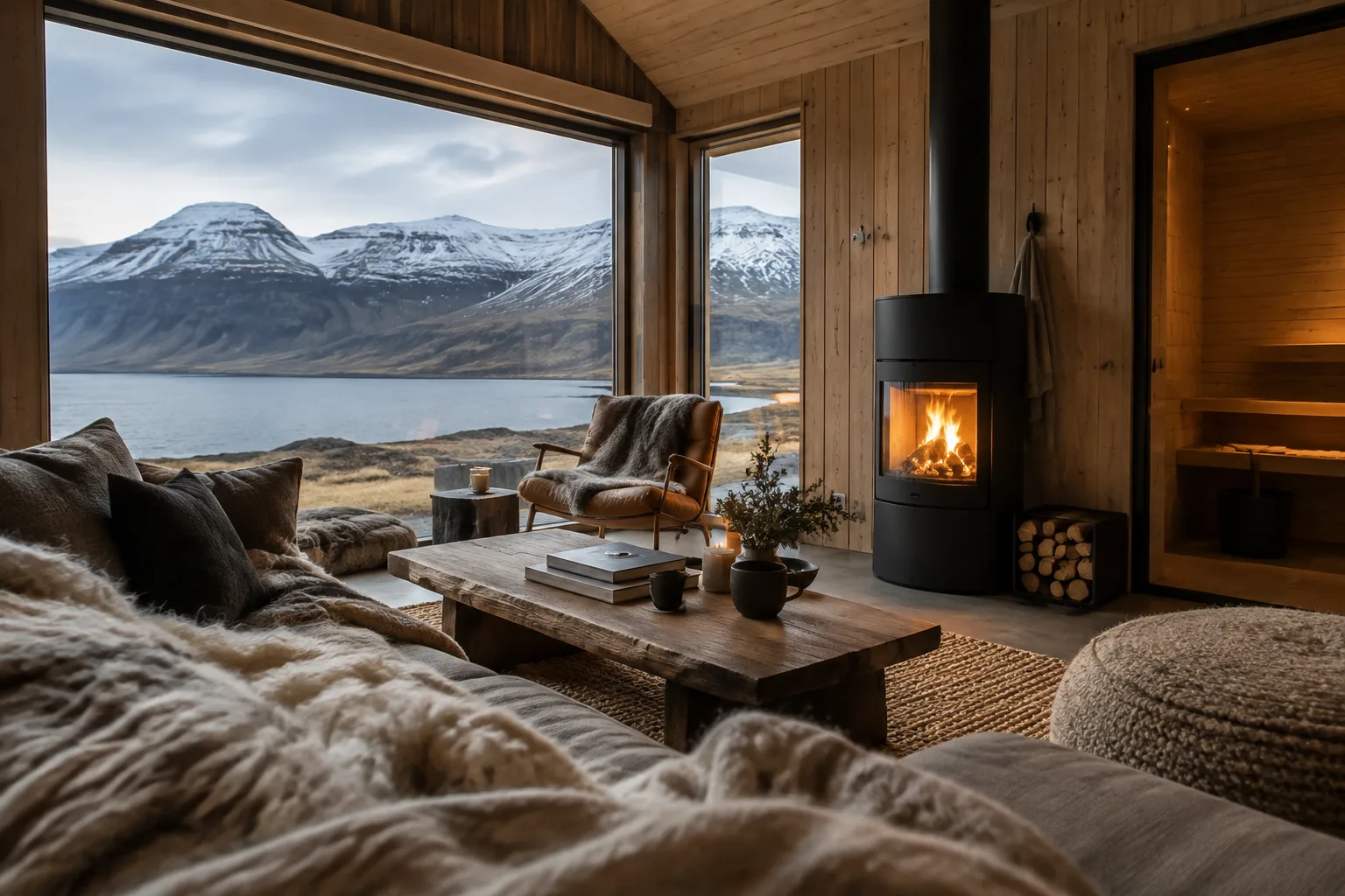 Vatna Cabin – Lakeside Sauna Hut — Mánahlíð (2)