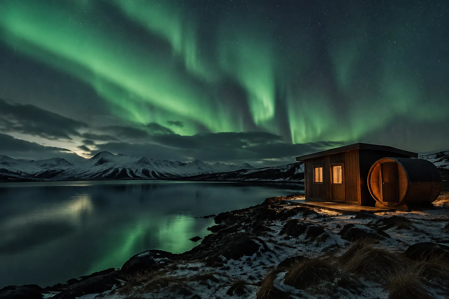 Vatna Cabin – Lakeside Sauna Hut — Mánahlíð (4)